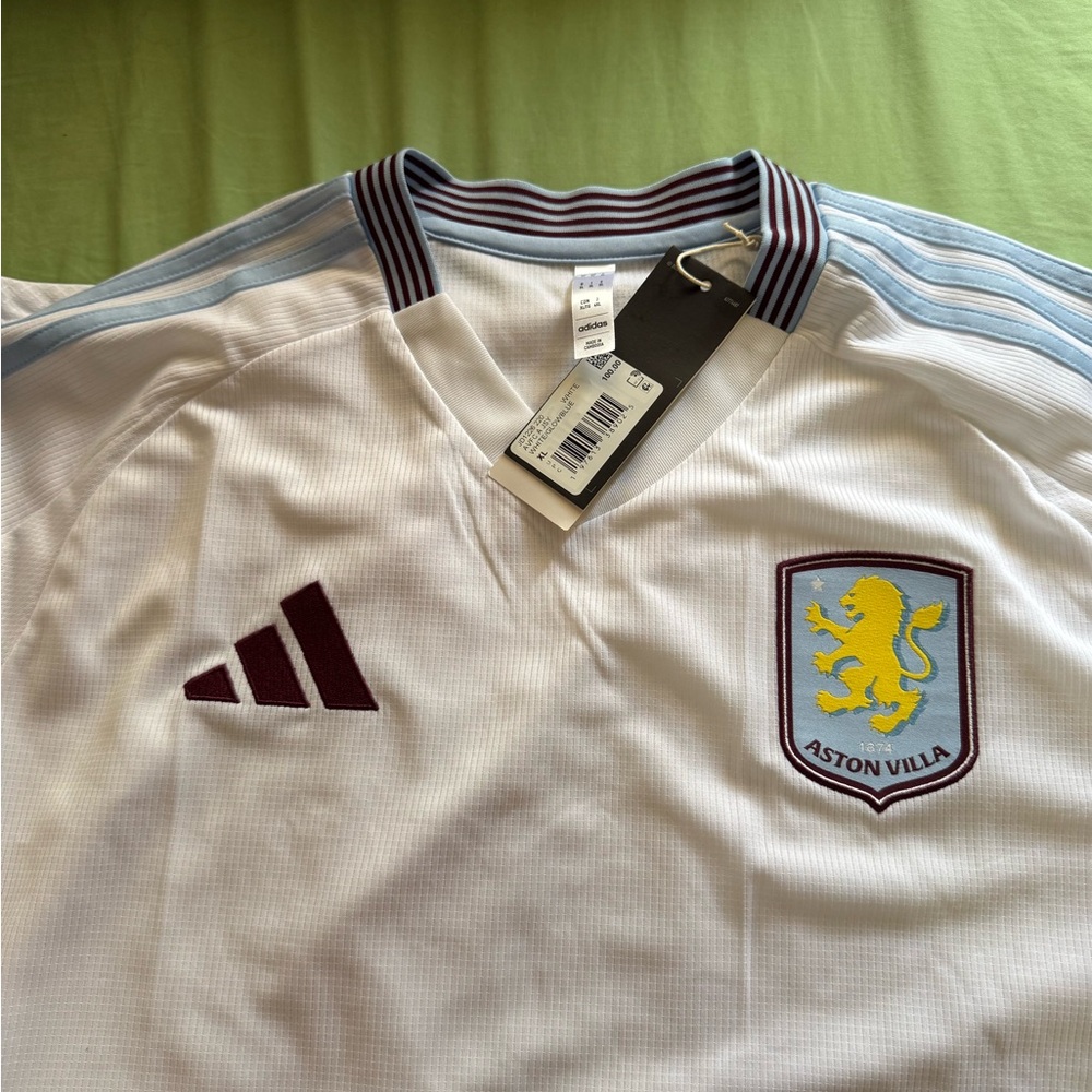 Adidas White and Red Jersey with Team Crest